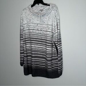 T by Talbots Cowl Neck with Drawstring Size 2X